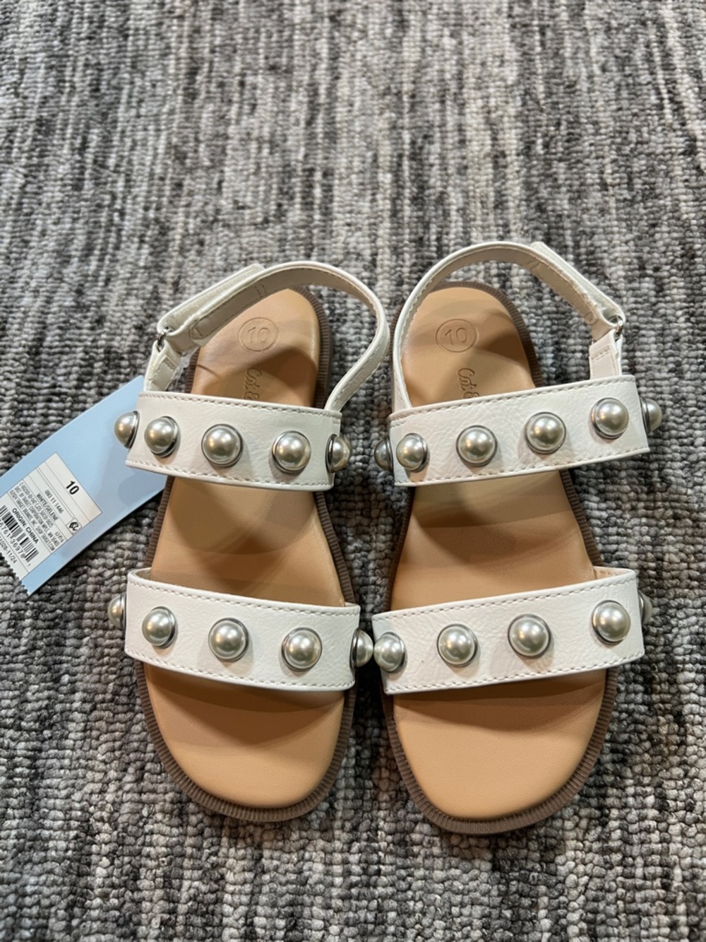 Cat & Jack - Girl’s White Sandal's Size 10